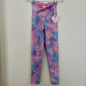 LoveShackFancy x Beach Riot Dana Legging, NWT, Rainbow Multi Tie Dye, Size Small